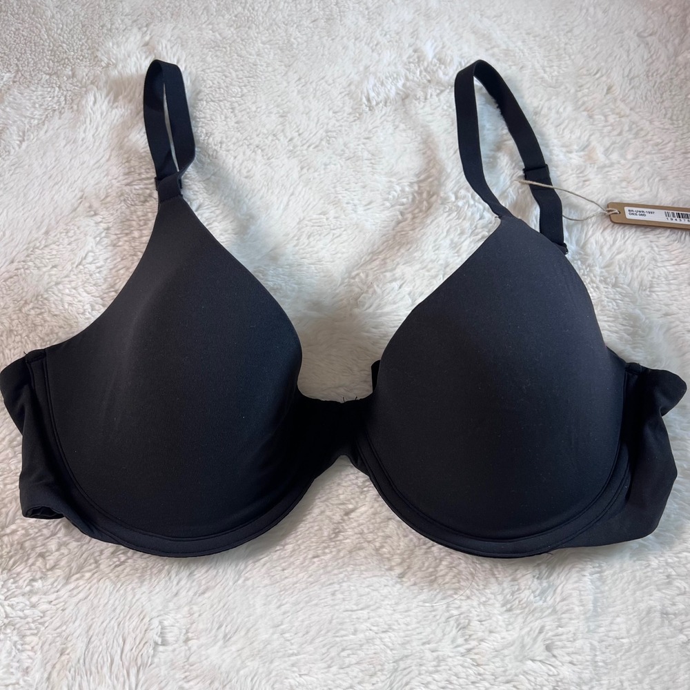 Skims Women's Onyx Underwire Bra Black BR-UWR-1997 Size 38D NWT‎